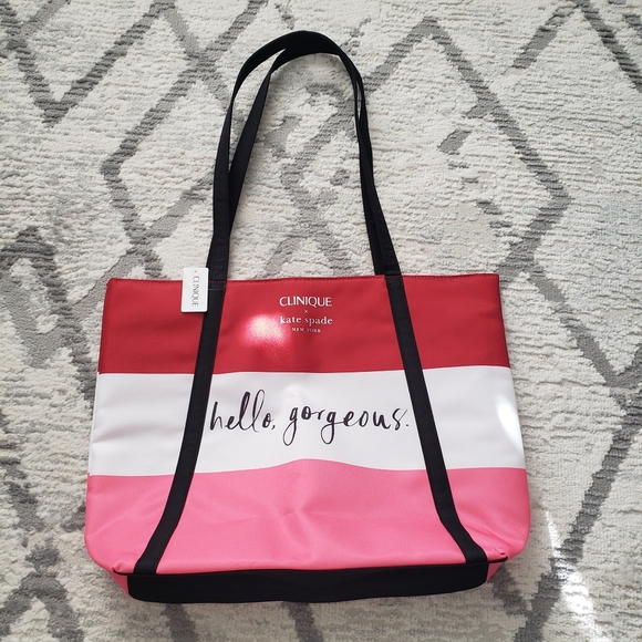 NWT Clinique x Kate Spade Tote Bag - Picture 1 of 3